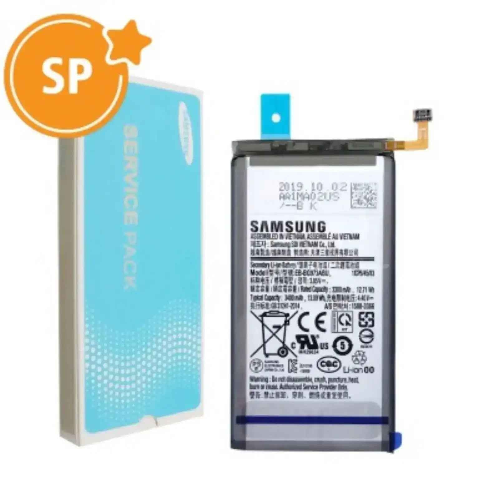 Samsung Galaxy S10 SM-G973F Battery 3300mAh GH82-18826A EB-BG973ABU Service Pack