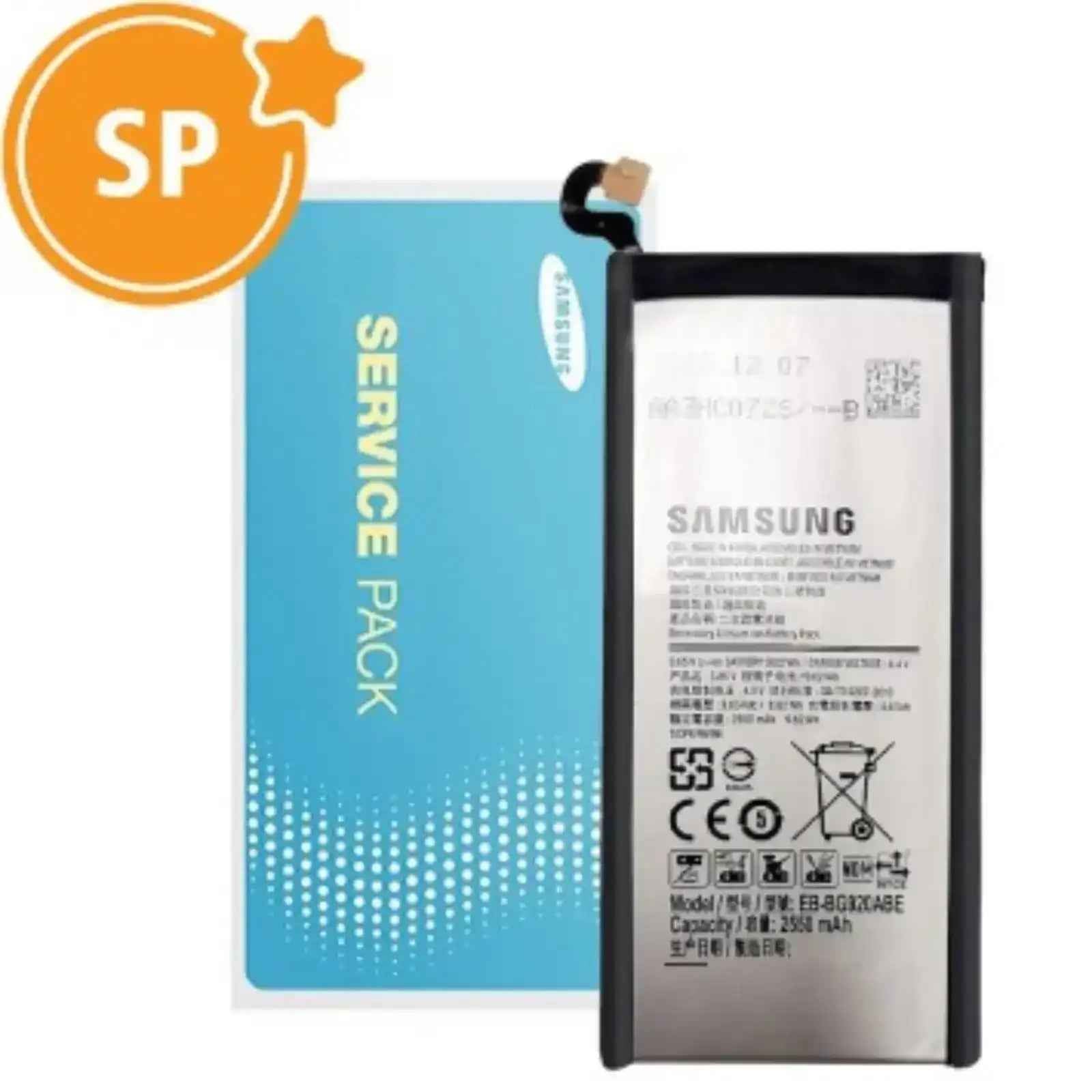 Samsung Galaxy S6 SM-G920F Battery 2550mAh GH43-04413A EB-BG920ABE Service Pack