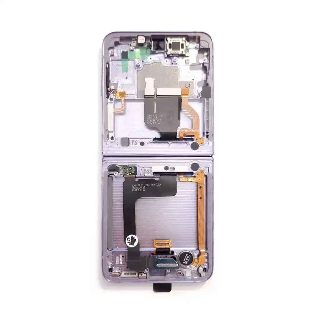 Samsung Galaxy Z Flip4 F721B Screen Digitizer Replacement with Frame GH82-29440B / GH82-30238B (Service Pack)-Bora Purple