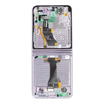 Samsung Galaxy Z Flip5 F731B OLED Screen Replacement with Frame GH82-31827C (Service Pack)-Lavender SP - Service Pack OEM