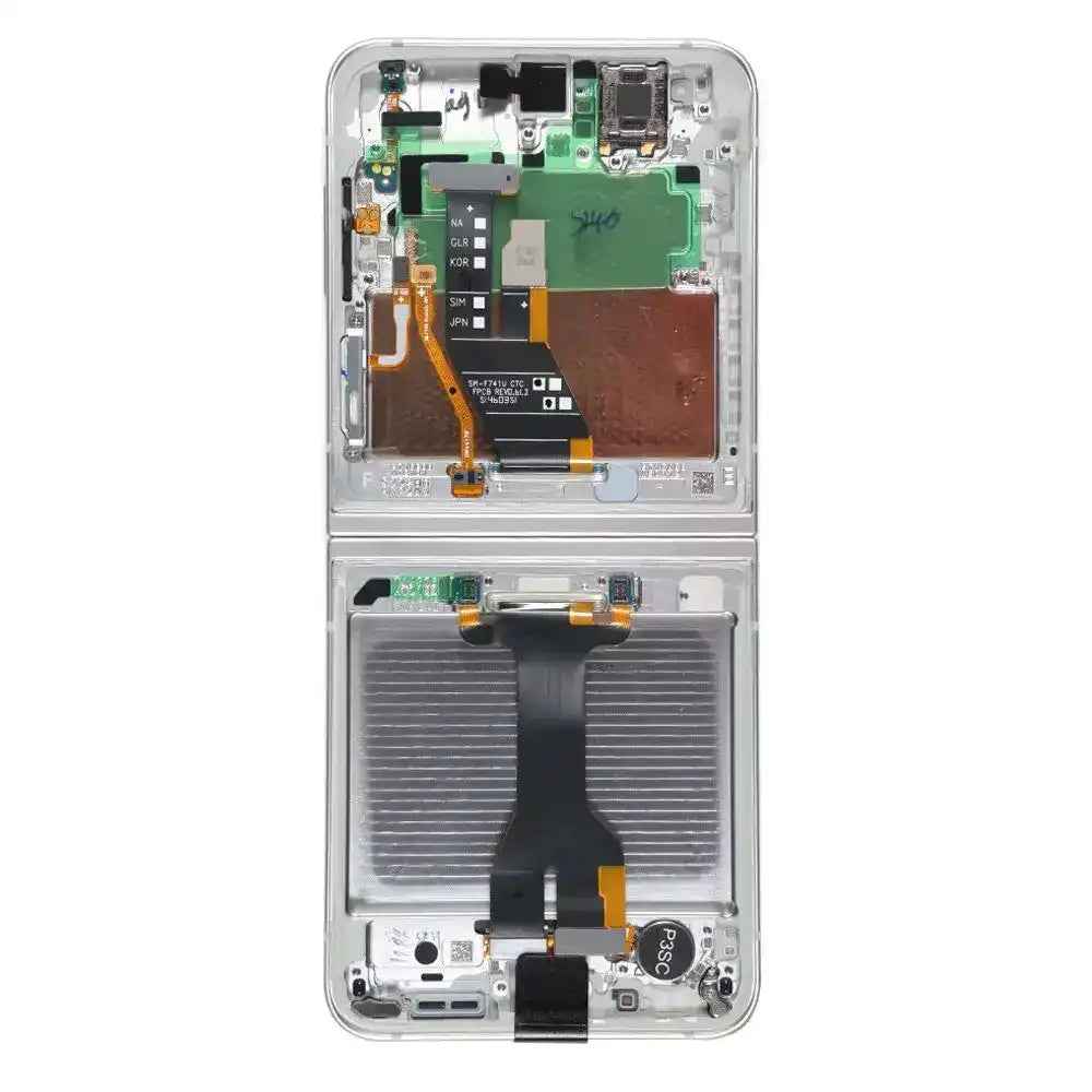 Samsung Galaxy Z Flip6 F741B Screen Replacement with Frame GH82-35014F (Service Pack)-White
