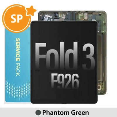 Samsung Galaxy Z Fold 3 5G F926B Screen Digitizer Without Battery GH82-26283B (Service Pack)-Phantom Green