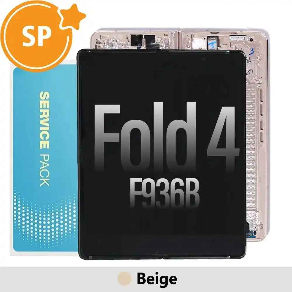 Samsung Galaxy Z Fold4 F936B Screen Digitizer Replacement with Frame GH82-29461C (Service Pack)-Beige