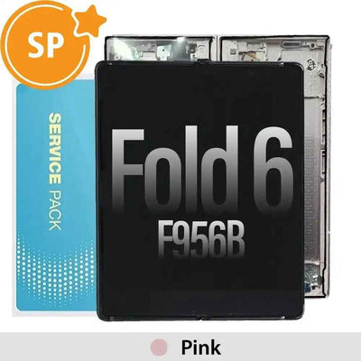 Samsung Galaxy Z Fold6 5G F956B Screen Digitizer Replacement with Frame GH82-35042B (Service Pack)-Pink