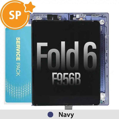 Samsung Galaxy Z Fold6 5G F956B Screen Replacement with Frame GH82-35042C (Service Pack)-Navy
