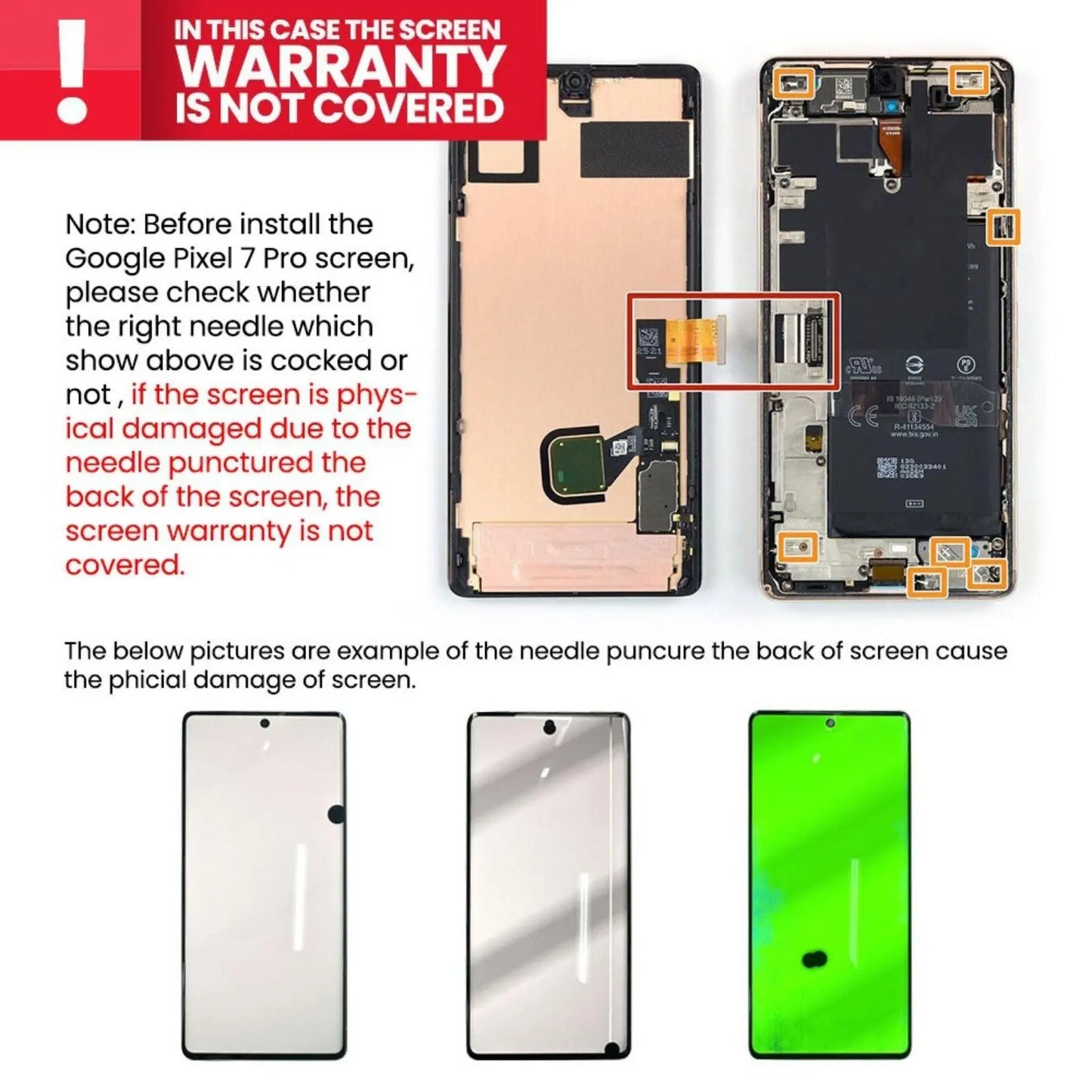 (Service Pack) LCD Screen Repair for Google Pixel 7 Pro G949 - 00290 - 01 with Frame and Fingerprint - Obsidian - MyMobile