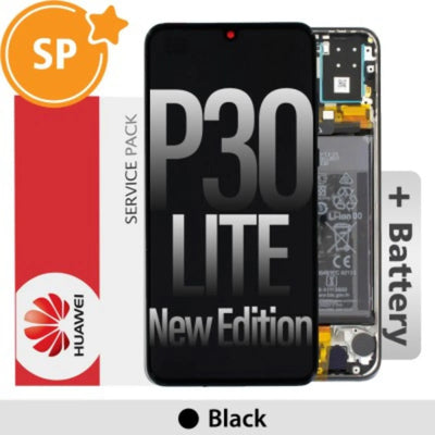 (Service Pack) LCD Screen Repair for Huawei P30 Lite New Edition 2020 02353FPX -Black- This is 2020 new edition, not 2019 edition, please read carefully before purchase SP - Service Pack OEM