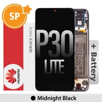 (Service Pack) LCD Screen Repair for Huawei P30 lite (24MP Rear Camera 2019 Edition) 02352PJM -Midnight Black-Australian (Service Pack) LCD Screen Repair for Huawei sell this version at local