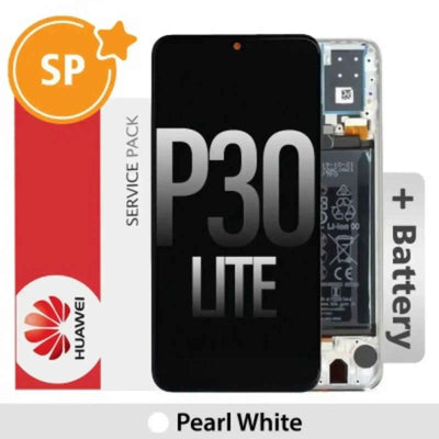 (Service Pack) LCD Screen Repair for Huawei P30 lite (24MP Rear Camera 2019 Edition) 02352PJN -Pearl White-Australian (Service Pack) LCD Screen Repair for Huawei sell this version at local