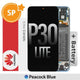 (Service Pack) LCD Screen Repair for Huawei P30 lite (48MP Rear Camera 2019 Edition) 02352RQA -Peacock Blue