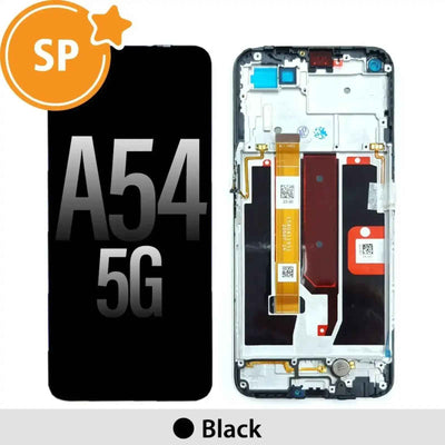 (Service Pack) LCD Screen Repair for OPPO A54 5G 4906219 with Frame -Black