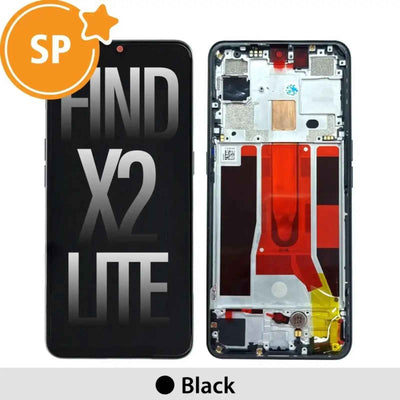 (Service Pack) LCD Screen Repair for OPPO Find X2 Lite 4903624 with Frame -Black