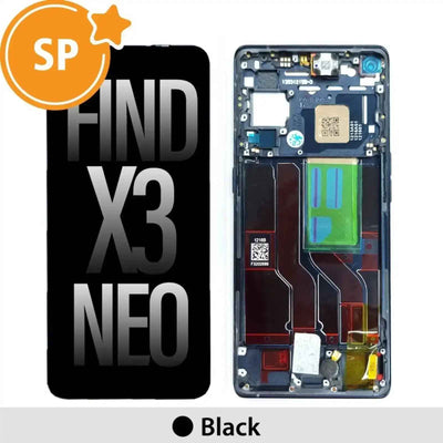 (Service Pack) LCD Screen Repair for OPPO Find X3 Neo 4906179 with Frame -Black