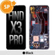 (Service Pack) LCD Screen Repair for OPPO Find X3 Pro 4906614 with Frame -Black