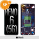(Service Pack) LCD Screen Repair for OPPO Reno6 5G 4907749 with Frame -Black