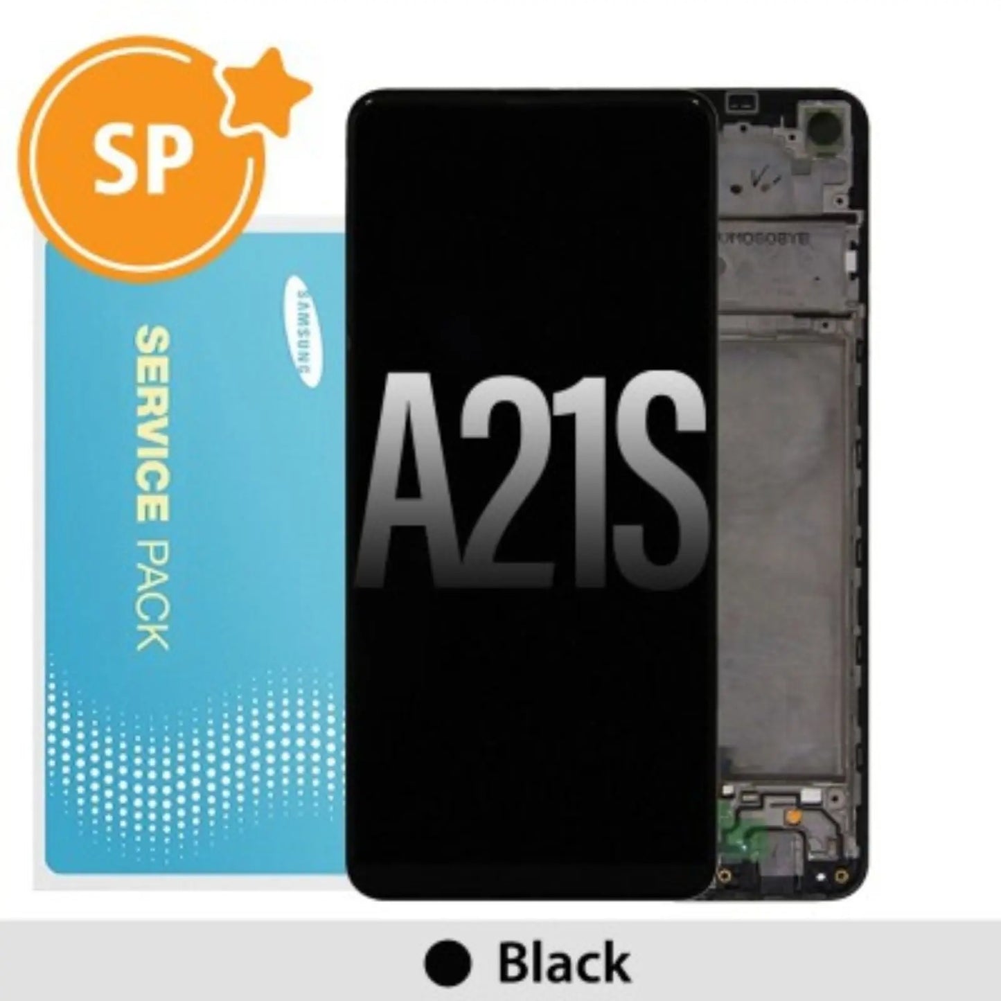 (Service Pack) LCD Screen Repair for Samsung Galaxy A21s A217F GH82-23089A 22988A 24641A 24642A 23137A -Black SP - Service Pack OEM