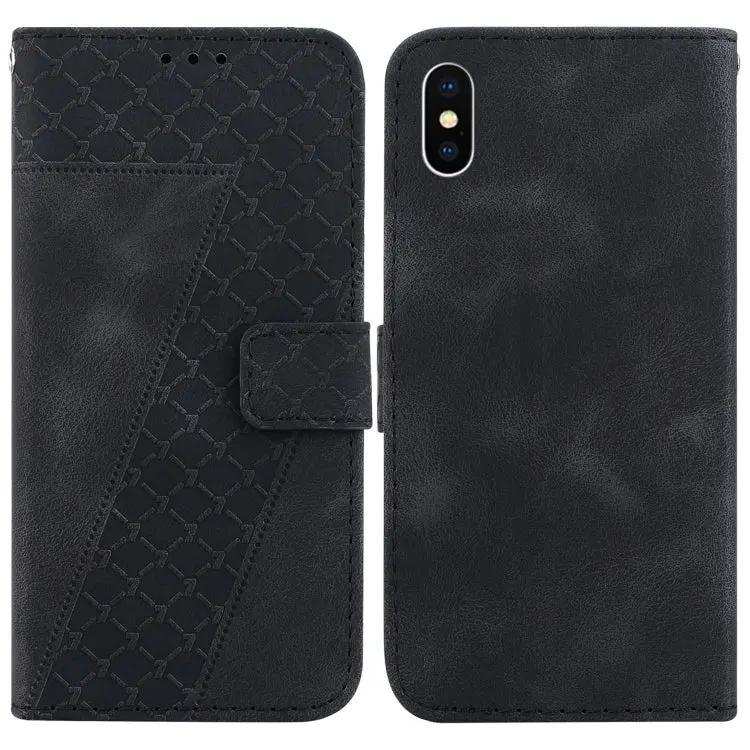 Seven-shaped Embossed Leather Phone Case MyMobile