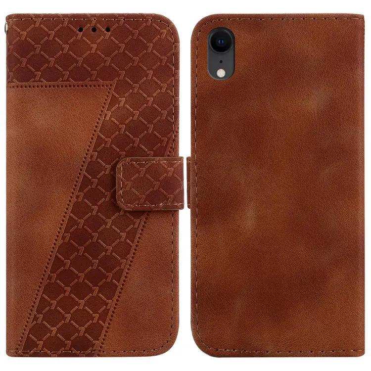 Seven-shaped Embossed Leather Phone Case MyMobile