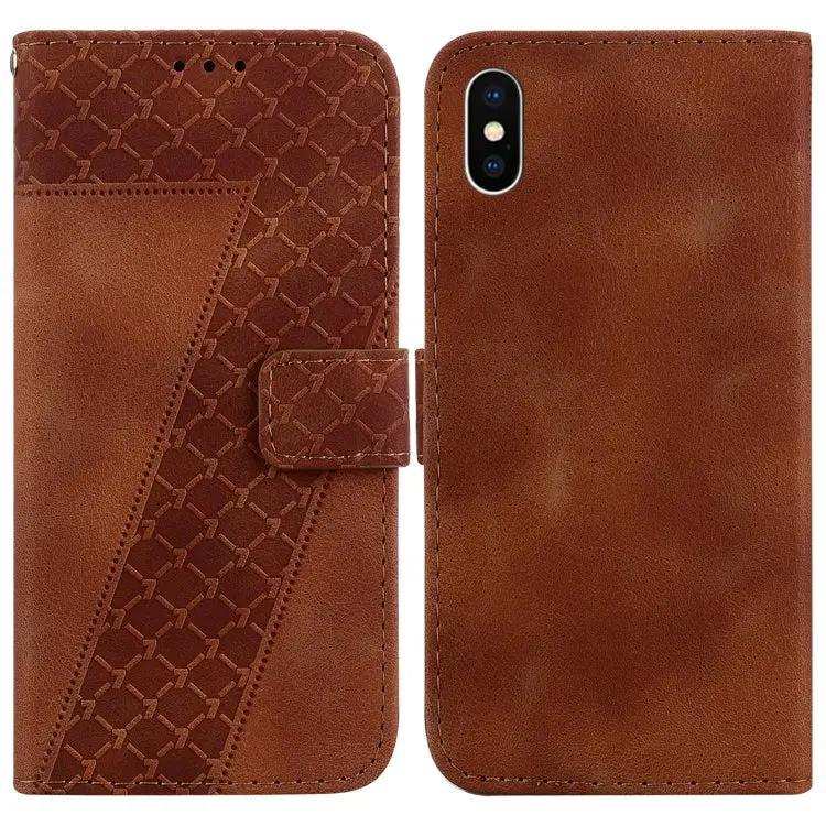 Seven-shaped Embossed Leather Phone Case MyMobile
