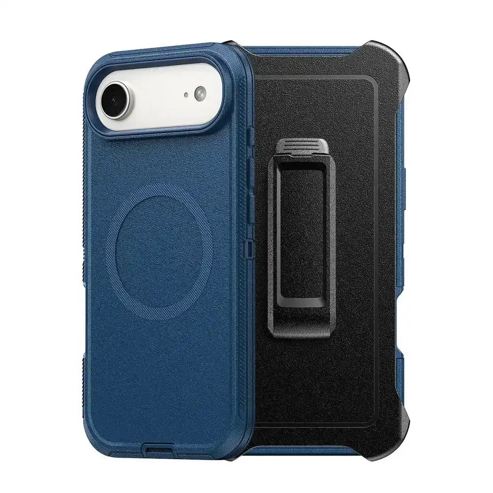 Shockproof Robot Armor Hard Plastic Belt Clip Case Cover With Magnetic Ring for iPhone 17 Air Shockproof