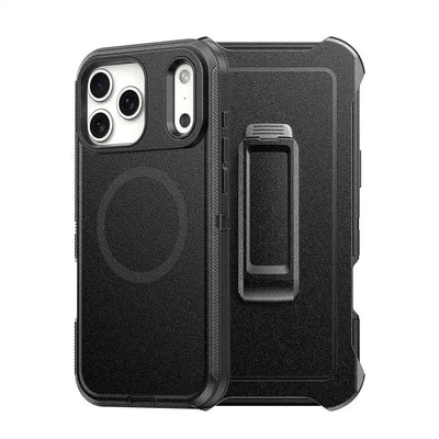 Shockproof Robot Armor Hard Plastic Belt Clip Case Cover With Magnetic Ring for iPhone 17 Pro Max Shockproof