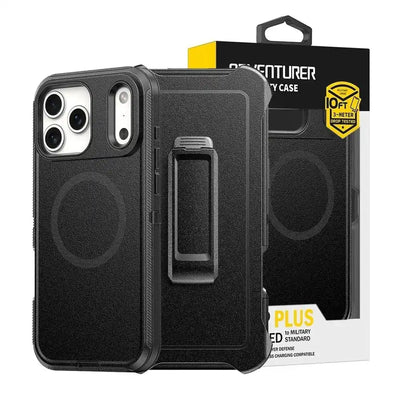 Shockproof Robot Armor Hard Plastic Belt Clip Case Cover With Magnetic Ring for iPhone 17 Pro Shockproof