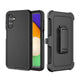 Shockproof Robot Armor Hard Plastic Case with Belt Clip for Samsung Galaxy A25 5G-Black
