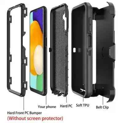 Shockproof Robot Armor Hard Plastic Case with Belt Clip for Samsung Galaxy A36 5G