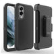 Shockproof Robot Armor Hard Plastic Case with Belt Clip for Samsung Galaxy S25 Edge