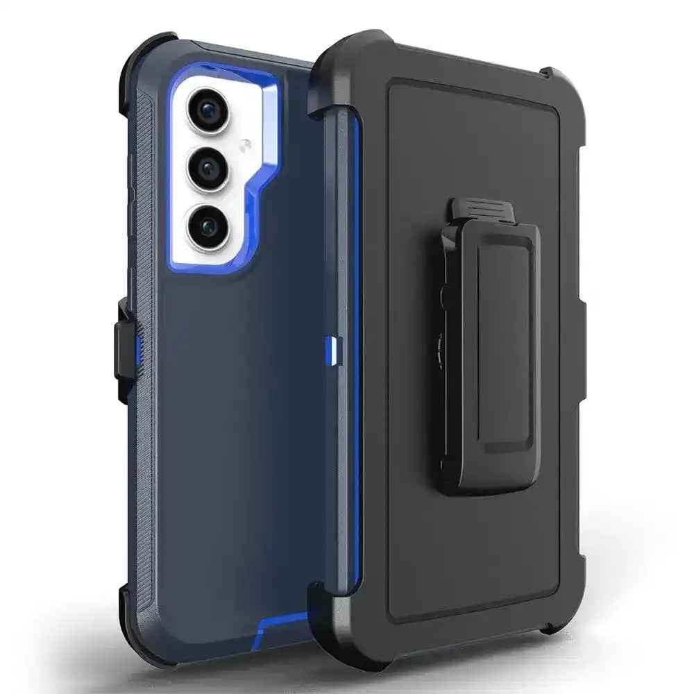 Shockproof Robot Armor Hard Plastic Case with Belt Clip for Samsung Galaxy S25 Plus