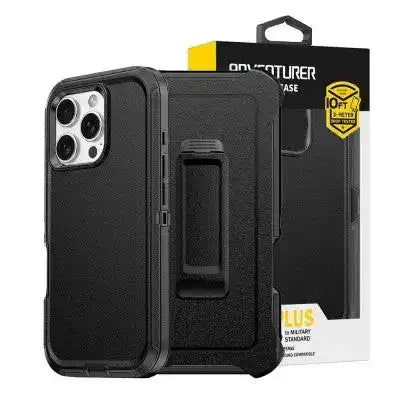 Shockproof Robot Armor Hard Plastic Case with Belt Clip for iPhone 16 Pro Max Shockproof