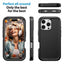 Shockproof Robot Armor Hard Plastic Case with Belt Clip for iPhone 16 Pro Max Shockproof