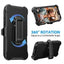 Shockproof Robot Armor Hard Plastic Case with Belt Clip for iPhone 16 Pro Max Shockproof