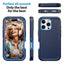 Shockproof Robot Armor Hard Plastic Case with Belt Clip for iPhone 16 Pro Shockproof