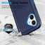Shockproof Robot Armor Hard Plastic Case with Belt Clip for iPhone 16 Shockproof