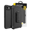 Shockproof Robot Armor Hard Plastic Case with Belt Clip for iPhone 16e-Black Shockproof