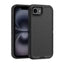 Shockproof Robot Armor Hard Plastic Case with Belt Clip for iPhone 16e-Black Shockproof