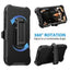 Shockproof Robot Armor Hard Plastic Magsafe Case with Belt Clip for iPhone 16 Plus Shockproof