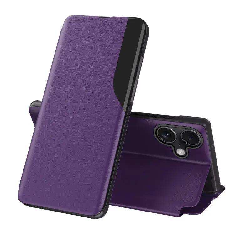 Side Display Flip Leather Phone Case MyMobile