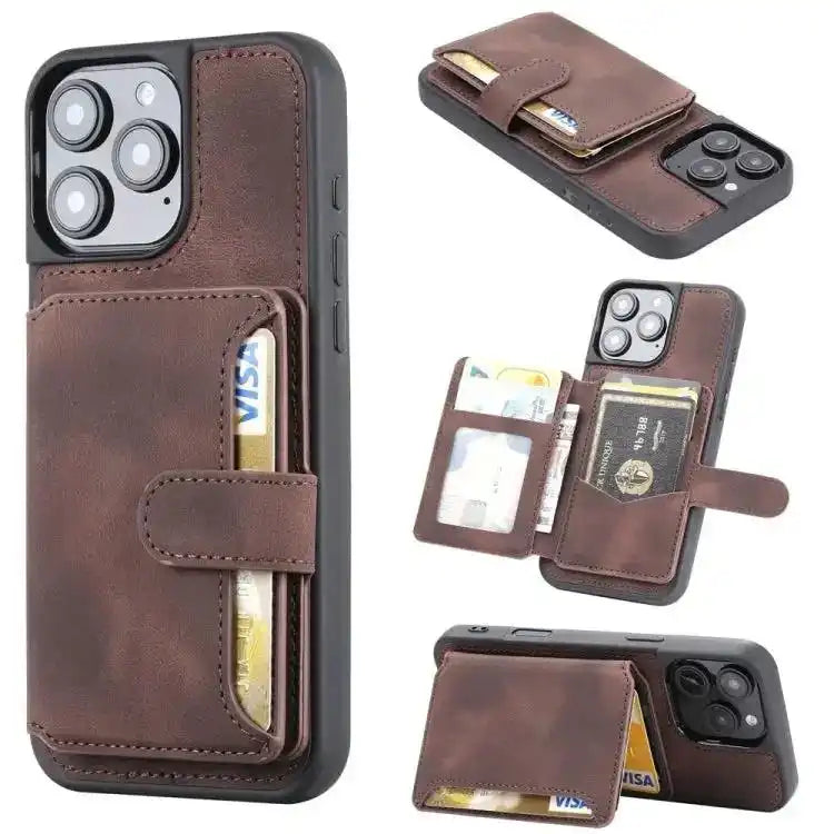 Skin Feel Dream RFID Anti-theft PU Card Bag Phone Case MyMobile