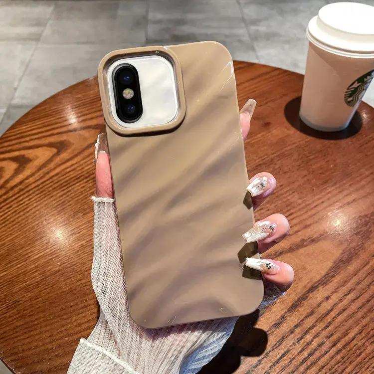 Solid Color Wave Texture TPU Phone Case MyMobile