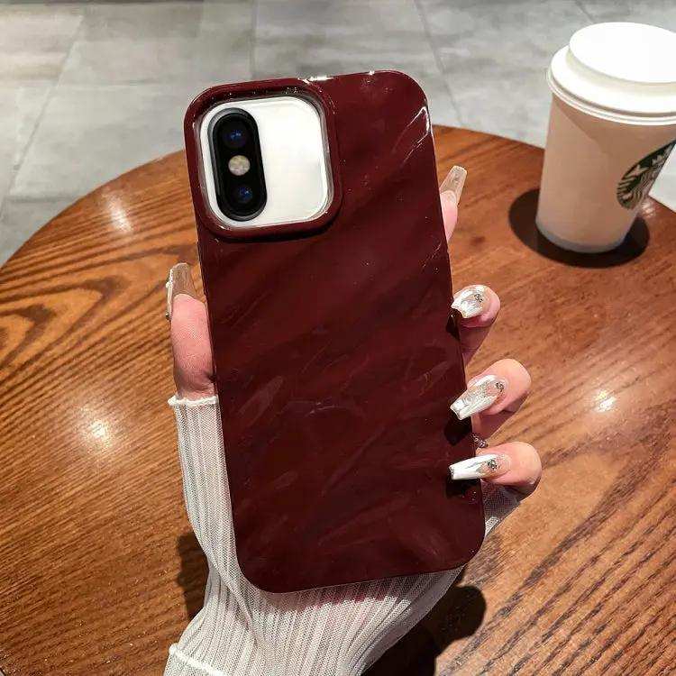Solid Color Wave Texture TPU Phone Case MyMobile