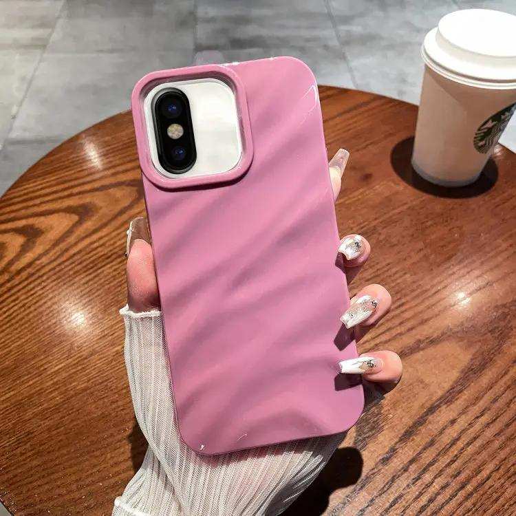 Solid Color Wave Texture TPU Phone Case MyMobile