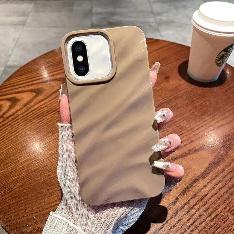 Solid Color Wave Texture TPU Phone Case MyMobile