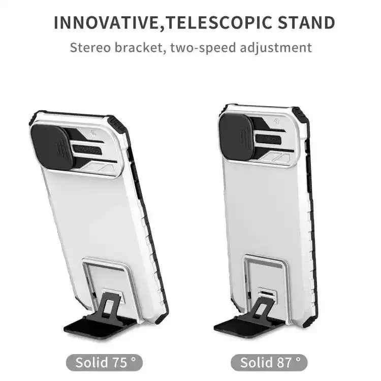 Stereoscopic Holder Sliding Camshield Phone Case