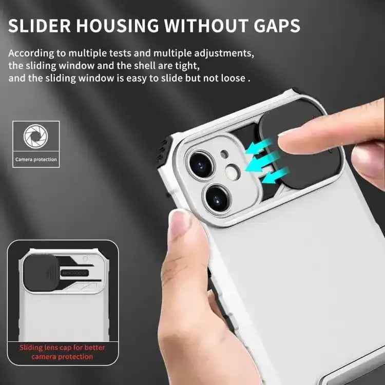 Stereoscopic Holder Sliding Camshield Phone Case