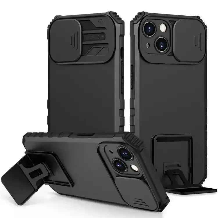 Stereoscopic Holder Sliding Camshield Phone Case