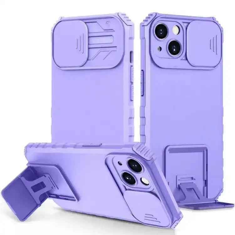 Stereoscopic Holder Sliding Camshield Phone Case
