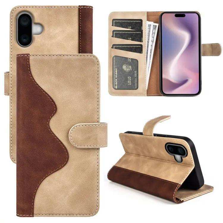 Stitching Horizontal Flip Leather Phone Case MyMobile