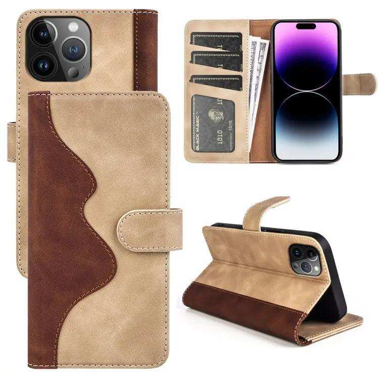Stitching Horizontal Flip Leather Phone Case MyMobile